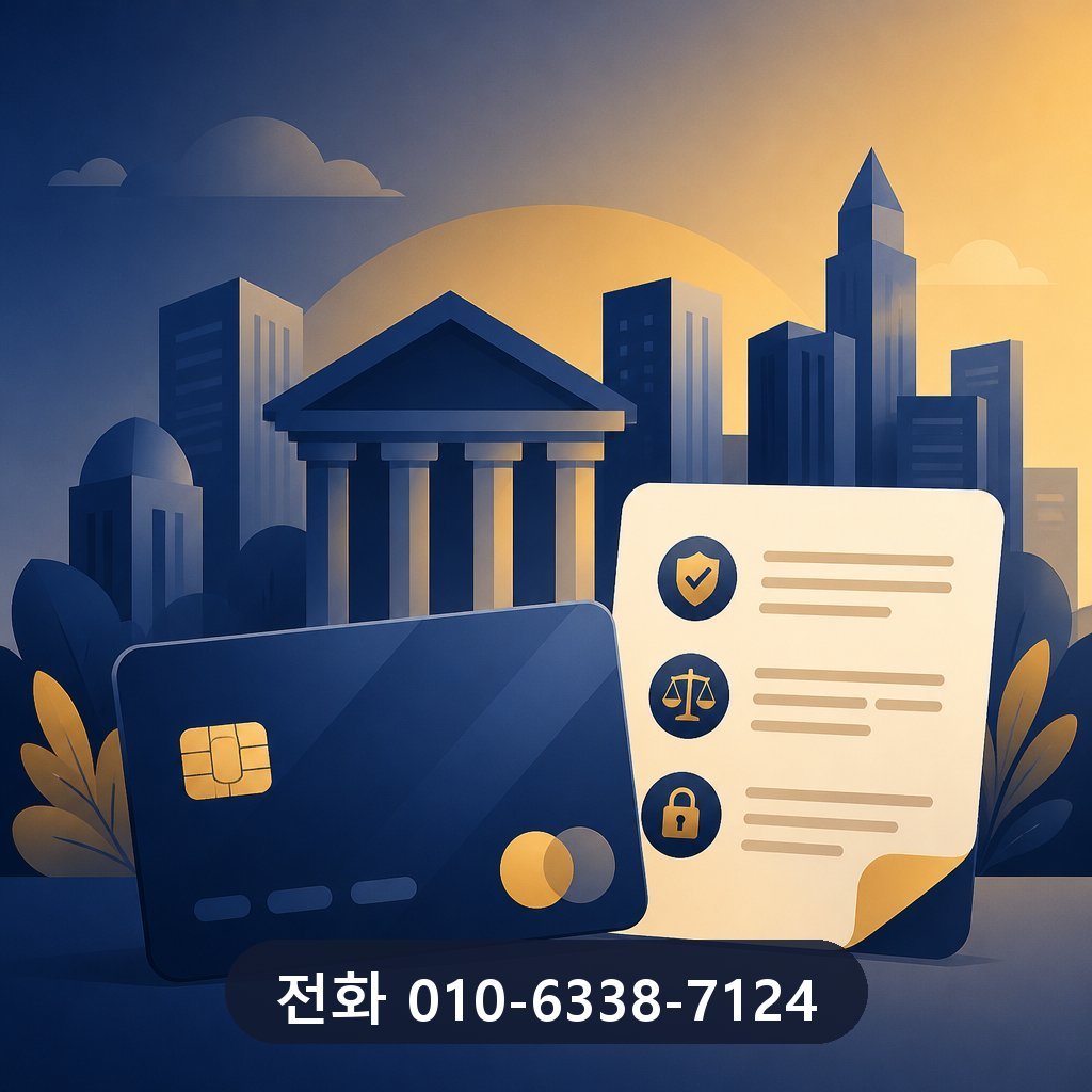 신용카드 현금화 업체 카드사 약관 확인 이미지 · 문의 010-6338-7124